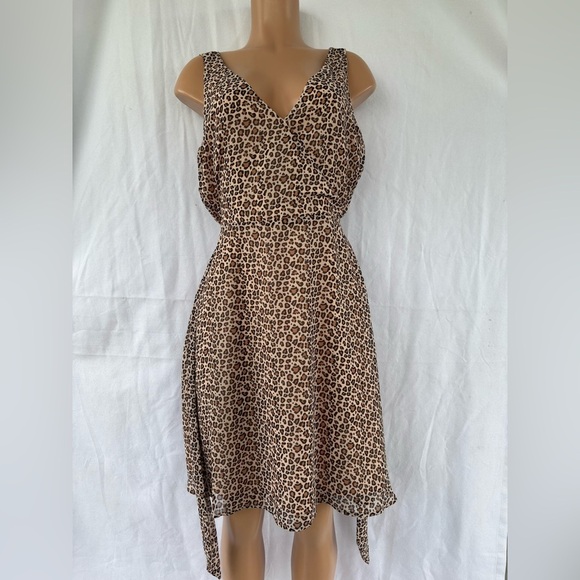 a new day Brown Leopard Print Midi Dress - Picture 1 of 12
